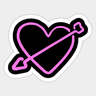 Neon Love Sticker